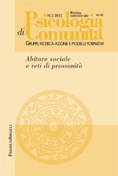 Article, Presentazione del numero Abitare sociale e reti di prossimità, Franco Angeli