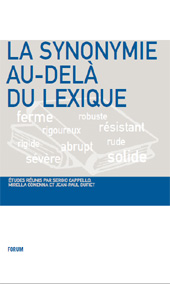 eBook, La synonymie au-delà du lexique, Forum