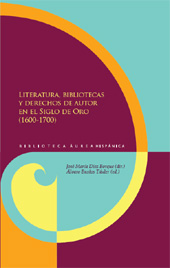eBook, Literatura, bibliotecas y derechos de autor en el Siglo de Oro (1600-1700), Iberoamericana Vervuert