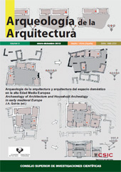 Fascículo, Arqueología de la arquitectura : 9, 2012, CSIC, Consejo Superior de Investigaciones Científicas