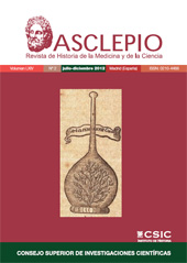Heft, Asclepio : revista de historia de la medicina y de la ciencia : LXIV, 2, 2012, CSIC, Consejo Superior de Investigaciones Científicas