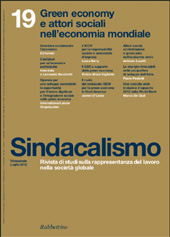 Issue, Sindacalismo : rivista di studi sulla rappresentanza del lavoro nella società globale : 19, 3, 2012, Rubbettino