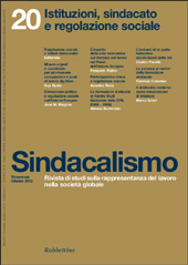 Artículo, Il sindacato moderno come associazione di interessi : recenti studi e dinamiche socio-economiche, Rubbettino