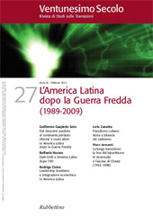 Heft, Ventunesimo secolo : rivista di studi sulle transizioni : 27, 1, 2012, Rubbettino