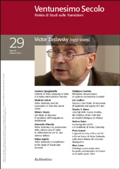 Artikel, L'eredità intellettuale di Victor Zaslavsky, Rubbettino