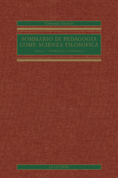 E-book, Sommario di pedagogia come scienza filosofica : I : pedagogia generale, Le Lettere