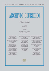 Journal, Archivio giuridico Filippo Serafini, Enrico Mucchi Editore