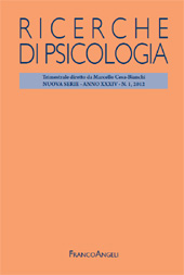 Artikel, Profili di personalità e rischio stradale in adolescenza : uno studio longitudinale in ambiente simulato e reale, Franco Angeli