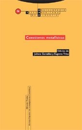 E-book, Cuestiones metafísicas, Trotta
