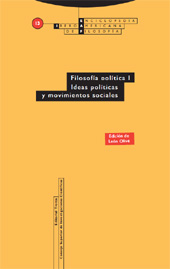 eBook, Filosofía politica : vol. I : ideas políticas y movimientos sociales, Trotta