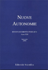 Fascicolo, Nuove autonomie : XXXI, 1, 2023, Editoriale Scientifica