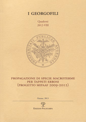 Issue, I Georgofili : quaderni : VIII,  2012, Polistampa