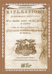 E-book, Riflessioni economico-politiche d'un cittadino relative alle due provincie di Calabria : con un breve prospetto dello stato economico della città di Messina, L. Pellegrini