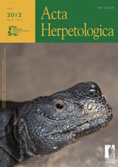 Fascicolo, Acta herpetologica : 7, 1, 2012, Firenze University Press