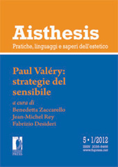Heft, Aisthesis : pratiche, linguaggi e saperi dell'estetico : V, 1, 2012, Firenze University Press
