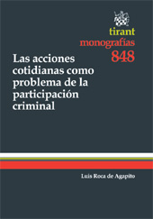 E-book, Las acciones cotidianas como problema de la participación criminal, Tirant lo Blanch