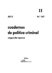 Fascicule, Cuadernos de Política Criminal : 107, II, 2012, Dykinson