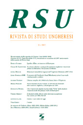 Fascicolo, Rivista di studi ungheresi : XI, 2012, CSA - Casa Editrice Università La Sapienza