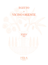 Revista, Egitto e vicino oriente : rivista annuale della sezione di Egittologia e Scienze Storiche del Vicino Oriente, Dipartimento di Civiltà e Forme del Sapere dell'Università degli studi di Pisa, Pisa University Press