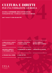 Article, La violenza di genere in una prospettiva sociologica, giuridica e comparatistica, Pisa University Press