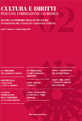 Fascículo, Cultura e diritti : per una formazione giuridica : I, 2, 2012, Pisa University Press