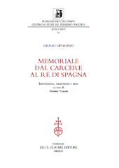 E-book, Memoriale dal carcere al Re di Spagna, Genoino, Giulio, L.S. Olschki