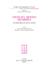 E-book, Studi sul mondo sefardita : in memoria di Aron Leoni, L.S. Olschki
