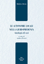 E-book, Le autonomie locali nella giurisprudenza : antologia di casi, Pisa University Press