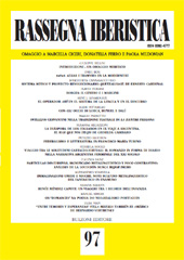 Issue, Rassegna iberistica : 97, numero speciale 2, 2012, Bulzoni