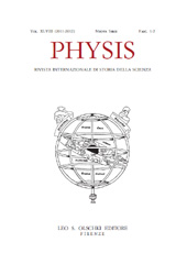 Issue, Physis : rivista internazionale di storia della scienza : XLVIII, 1/2, 2011/2012, L.S. Olschki