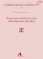 E-book, Estructuras sintácticas en la subordinación adverbial, Pavón Lucero, María Victoria, Arco/Libros