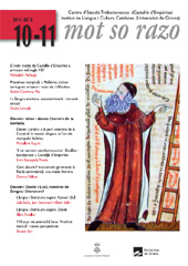 Issue, Mot so razo : 10/11, 2011/2012, Centre d'Estudis Trobadorescos