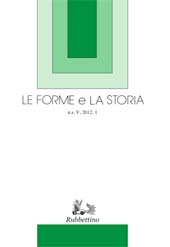 Fascicule, Le forme e la storia : rivista di filologia moderna : V, 1, 2012, Rubbettino