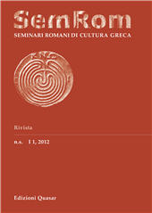 Article, L'Aristofane scomparso di Michel'Angelo Giacomelli : ms. BCT 105-14 e ms. BUB 3566, Edizioni Quasar
