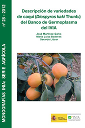 E-book, Descripción de variedades de caqui, Diospyros kaki Thunb., del Banco de Germoplasma del IVIA, Instituto Nacional de Investigaciòn y Tecnología Agraria y Alimentaria
