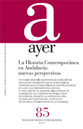 Fascicule, Ayer : 85, 1, 2012, Marcial Pons Historia