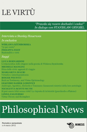 Issue, Philosophical news : 4, 1, 2012, Mimesis Edizioni