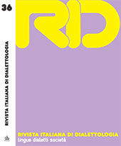 Issue, Rivista italiana di dialettologia : 36, 2012, Pendragon