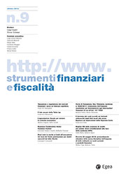 Fascicolo, Strumenti finanziari e fiscalità : 9, 4, 2012, Egea