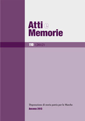 Issue, Atti e memorie della Deputazione di Storia Patria per le Marche : 110, 2012, Il lavoro editoriale