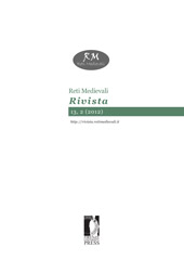 Issue, Reti Medievali : Rivista : 13, 2, 2012, Firenze University Press