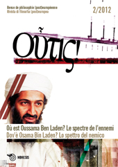 Articolo, Il fantasma di Osama Bin Laden e il potere destituente, Mimesis