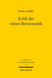 eBook, Kritik der reinen Hermeneutik : der Antirealismus und das Problem des Verstehens, Mohr Siebeck