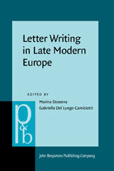 E-book, Letter Writing in Late Modern Europe, John Benjamins Publishing Company