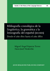 E-book, Bibliografia cronologica de la linguistica, la gramatica y la lexicografia del espanol (BICRES IV), John Benjamins Publishing Company