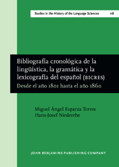 E-book, Bibliografia cronologica de la linguistica, la gramatica y la lexicografia del espanol (BICRES IV), Esparza Torres, Miguel Ángel, John Benjamins Publishing Company