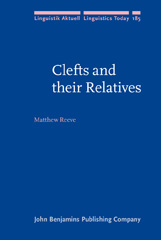 E-book, Clefts and their Relatives, Reeve, Matthew, John Benjamins Publishing Company