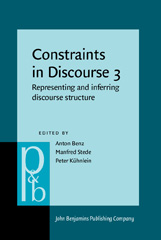 E-book, Constraints in Discourse 3, John Benjamins Publishing Company
