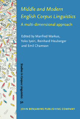 E-book, Middle and Modern English Corpus Linguistics, John Benjamins Publishing Company