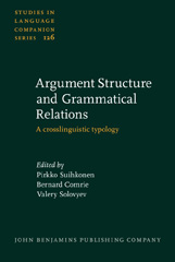 E-book, Argument Structure and Grammatical Relations, John Benjamins Publishing Company